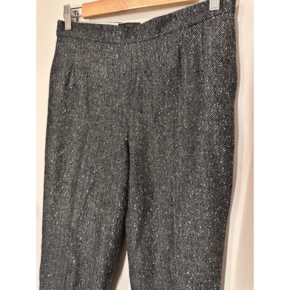 J.Crew Martie Black and Silver Sparkle Wool Blend Pants Size 4 - Picture 6 of 9
